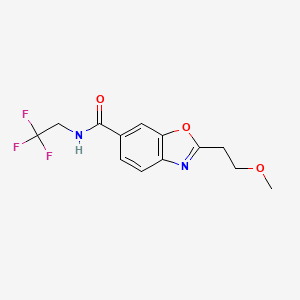 2-(2-methoxyethyl)-N-(2,2,2-trifluoroethyl)-1,3-benzoxazole-6-carboxamide