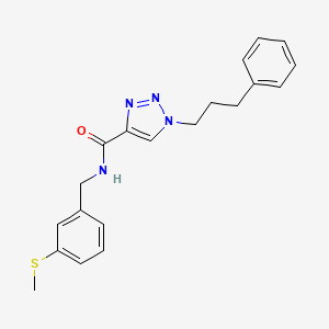 N-[3-(methylthio)benzyl]-1-(3-phenylpropyl)-1H-1,2,3-triazole-4-carboxamide