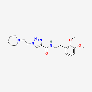 N-[2-(2,3-dimethoxyphenyl)ethyl]-1-[2-(1-piperidinyl)ethyl]-1H-1,2,3-triazole-4-carboxamide