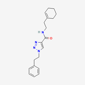 N-[2-(1-cyclohexen-1-yl)ethyl]-1-(2-phenylethyl)-1H-1,2,3-triazole-4-carboxamide