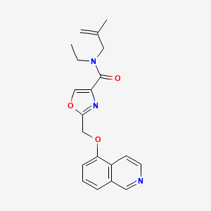 N-ethyl-2-(isoquinolin-5-yloxymethyl)-N-(2-methylprop-2-enyl)-1,3-oxazole-4-carboxamide