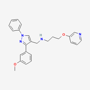 N-{[3-(3-methoxyphenyl)-1-phenyl-1H-pyrazol-4-yl]methyl}-3-(3-pyridinyloxy)-1-propanamine