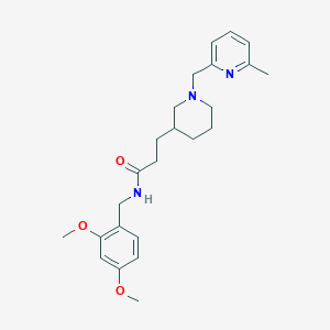 N-(2,4-dimethoxybenzyl)-3-{1-[(6-methyl-2-pyridinyl)methyl]-3-piperidinyl}propanamide