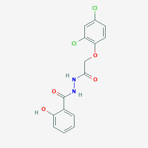 molecular formula C15H12Cl2N2O4 B378598 N'-[(2,4-dichlorophenoxy)acetyl]-2-hydroxybenzohydrazide 