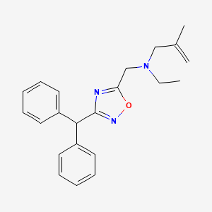 N-{[3-(diphenylmethyl)-1,2,4-oxadiazol-5-yl]methyl}-N-ethyl-2-methyl-2-propen-1-amine