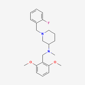 N-[(2,6-dimethoxyphenyl)methyl]-1-[(2-fluorophenyl)methyl]-N-methylpiperidin-3-amine