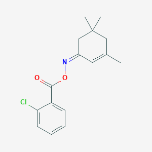 molecular formula C16H18ClNO2 B378604 3,5,5-trimethyl-2-cyclohexen-1-one O-(2-chlorobenzoyl)oxime 