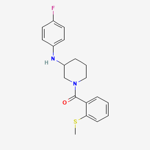 [3-(4-Fluoroanilino)piperidin-1-yl]-(2-methylsulfanylphenyl)methanone