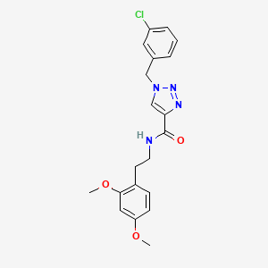 1-[(3-chlorophenyl)methyl]-N-[2-(2,4-dimethoxyphenyl)ethyl]triazole-4-carboxamide