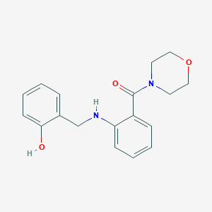 molecular formula C18H20N2O3 B378607 2-{[2-(4-Morpholinylcarbonyl)anilino]methyl}phenol 