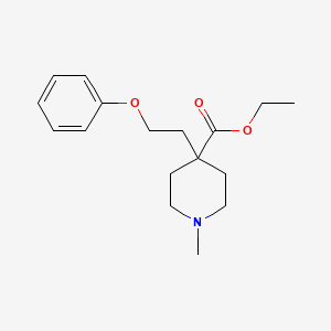 ethyl 1-methyl-4-(2-phenoxyethyl)piperidine-4-carboxylate