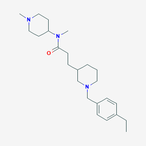 3-[1-(4-ethylbenzyl)-3-piperidinyl]-N-methyl-N-(1-methyl-4-piperidinyl)propanamide