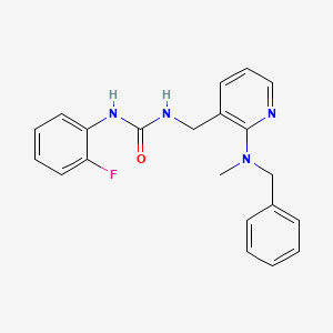 N-({2-[benzyl(methyl)amino]-3-pyridinyl}methyl)-N'-(2-fluorophenyl)urea