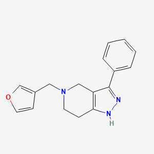 5-(Furan-3-ylmethyl)-3-phenyl-1,4,6,7-tetrahydropyrazolo[4,3-c]pyridine