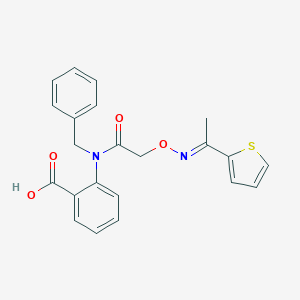 2-{Benzyl[({[1-(2-thienyl)ethylidene]amino}oxy)acetyl]amino}benzoic acid