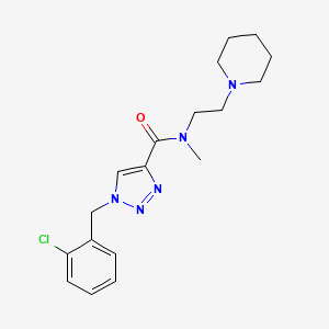 1-(2-chlorobenzyl)-N-methyl-N-[2-(1-piperidinyl)ethyl]-1H-1,2,3-triazole-4-carboxamide