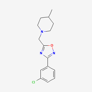 1-{[3-(3-chlorophenyl)-1,2,4-oxadiazol-5-yl]methyl}-4-methylpiperidine