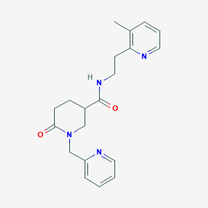 N-[2-(3-methyl-2-pyridinyl)ethyl]-6-oxo-1-(2-pyridinylmethyl)-3-piperidinecarboxamide