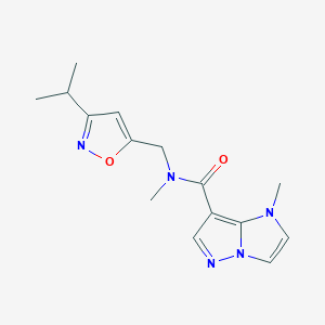 N-[(3-isopropylisoxazol-5-yl)methyl]-N,1-dimethyl-1H-imidazo[1,2-b]pyrazole-7-carboxamide