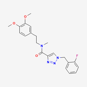 N-[2-(3,4-dimethoxyphenyl)ethyl]-1-(2-fluorobenzyl)-N-methyl-1H-1,2,3-triazole-4-carboxamide