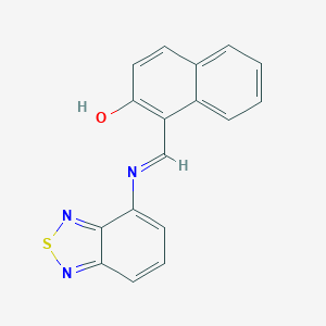 molecular formula C17H11N3OS B378631 1-[(2,1,3-Benzothiadiazol-4-ylimino)methyl]-2-naphthol 