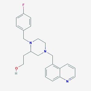 2-[1-(4-fluorobenzyl)-4-(5-quinolinylmethyl)-2-piperazinyl]ethanol