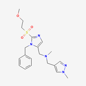 1-[3-benzyl-2-(2-methoxyethylsulfonyl)imidazol-4-yl]-N-methyl-N-[(1-methylpyrazol-4-yl)methyl]methanamine