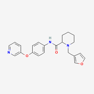 1-(3-furylmethyl)-N-[4-(3-pyridinyloxy)phenyl]-2-piperidinecarboxamide