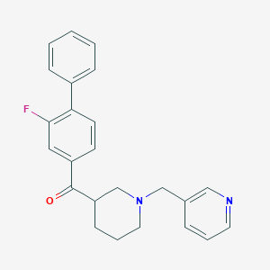 (2-fluoro-4-biphenylyl)[1-(3-pyridinylmethyl)-3-piperidinyl]methanone