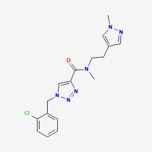 1-(2-chlorobenzyl)-N-methyl-N-[2-(1-methyl-1H-pyrazol-4-yl)ethyl]-1H-1,2,3-triazole-4-carboxamide