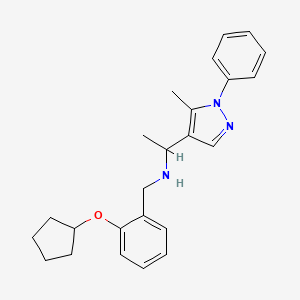 N-[2-(cyclopentyloxy)benzyl]-1-(5-methyl-1-phenyl-1H-pyrazol-4-yl)ethanamine