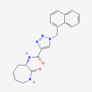 1-(1-naphthylmethyl)-N-[(3S)-2-oxo-3-azepanyl]-1H-1,2,3-triazole-4-carboxamide