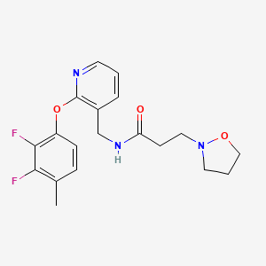 N-{[2-(2,3-difluoro-4-methylphenoxy)-3-pyridinyl]methyl}-3-(2-isoxazolidinyl)propanamide