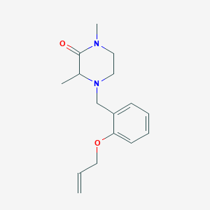 4-[2-(allyloxy)benzyl]-1,3-dimethylpiperazin-2-one