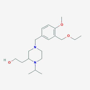 2-{4-[3-(ethoxymethyl)-4-methoxybenzyl]-1-isopropyl-2-piperazinyl}ethanol