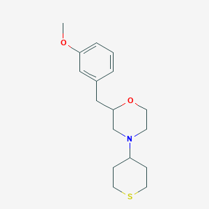 2-[(3-methoxyphenyl)methyl]-4-(thian-4-yl)morpholine