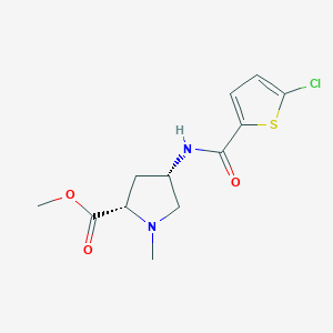 methyl (2S,4S)-4-{[(5-chloro-2-thienyl)carbonyl]amino}-1-methylpyrrolidine-2-carboxylate