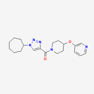 3-({1-[(1-cycloheptyl-1H-1,2,3-triazol-4-yl)carbonyl]-4-piperidinyl}oxy)pyridine