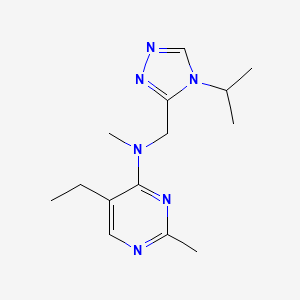 5-ethyl-N-[(4-isopropyl-4H-1,2,4-triazol-3-yl)methyl]-N,2-dimethylpyrimidin-4-amine