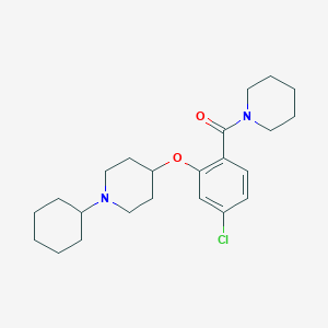 4-[5-chloro-2-(1-piperidinylcarbonyl)phenoxy]-1-cyclohexylpiperidine