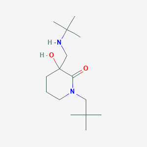 3-[(tert-butylamino)methyl]-1-(2,2-dimethylpropyl)-3-hydroxy-2-piperidinone