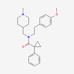 N-[2-(4-methoxyphenyl)ethyl]-N-[(1-methyl-4-piperidinyl)methyl]-1-phenylcyclopropanecarboxamide