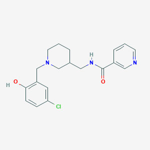 molecular formula C19H22ClN3O2 B3786726 N-{[1-(5-chloro-2-hydroxybenzyl)-3-piperidinyl]methyl}nicotinamide 