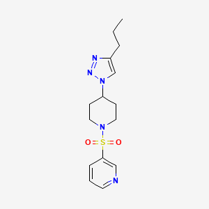 3-{[4-(4-propyl-1H-1,2,3-triazol-1-yl)-1-piperidinyl]sulfonyl}pyridine