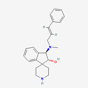 (1R,2R)-1-[methyl-[(E)-3-phenylprop-2-enyl]amino]spiro[1,2-dihydroindene-3,4'-piperidine]-2-ol