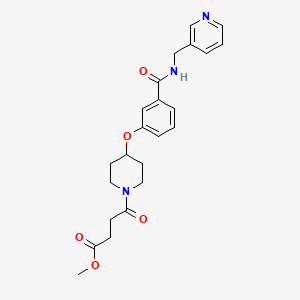 methyl 4-oxo-4-[4-(3-{[(3-pyridinylmethyl)amino]carbonyl}phenoxy)-1-piperidinyl]butanoate