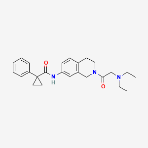 N-[2-(N,N-diethylglycyl)-1,2,3,4-tetrahydro-7-isoquinolinyl]-1-phenylcyclopropanecarboxamide