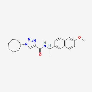 1-cycloheptyl-N-[1-(6-methoxy-2-naphthyl)ethyl]-1H-1,2,3-triazole-4-carboxamide