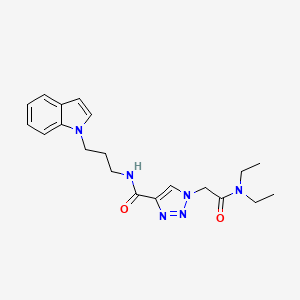 1-[2-(diethylamino)-2-oxoethyl]-N-[3-(1H-indol-1-yl)propyl]-1H-1,2,3-triazole-4-carboxamide