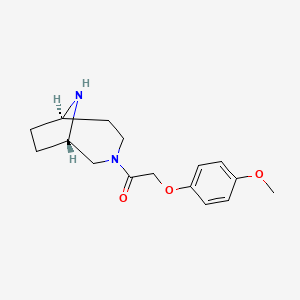 1-[(1S,6R)-3,9-diazabicyclo[4.2.1]nonan-3-yl]-2-(4-methoxyphenoxy)ethanone